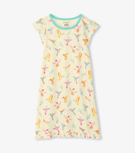 Load image into Gallery viewer, Hatley Springtime Hummingbirds Organic Cotton Nightgown: Sizes 2 to 12