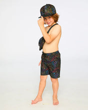 Load image into Gallery viewer, Deux Par Deux Boys Gradient Line Dinosaurs Print Swim Shorts: Size 2/3 to 9/10