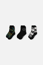 Load image into Gallery viewer, Deux Par Deux 3 Pack Socks: Size 3/4 to 10/12 Years