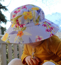 Load image into Gallery viewer, Jan & Jul Gro-with-me Bucket Hat in Tropical Bloom Print : Size S to XL