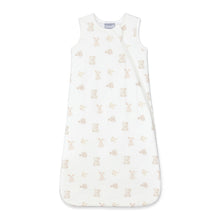 Load image into Gallery viewer, Coccoli Modal TOG 1.5 Sleep Sack in White w/ Bunny, Teddy Bear, and Duck Print: Size NB to 18M