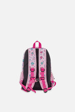 Load image into Gallery viewer, Deux Par Deux Baby Backpack Light Pink Flowers Print