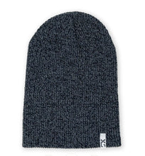 Load image into Gallery viewer, XS United Knit Beanie in Black Heather: One Size fits most Teen/Adult