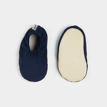 Load image into Gallery viewer, Petite Lem Boys Dress Blues Ribbed Swim Slippers