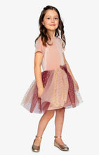 Load image into Gallery viewer, Deux Par Deux Velvet and Tulle Dress: Size 3 to 8 Years