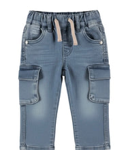Load image into Gallery viewer, Denim Cargo Pants: Size 12M to 6 Years