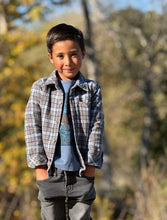 Load image into Gallery viewer, Me & Henry “Adventurer” Plaid Shacket: Size 0/3M to 9/10 Years