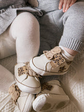 Load image into Gallery viewer, Mayoral Baby Leopard and White Velcro Sneakers with Bear: Size Newborn to 11