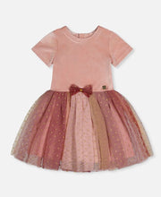 Load image into Gallery viewer, Deux Par Deux Velvet and Tulle Dress: Size 3 to 8 Years