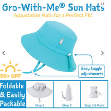 Load image into Gallery viewer, Jan & Jul Gro-with-me Bucket Hat in Tropical Bloom Print : Size S to XL