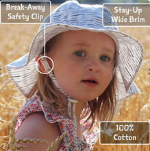 Load image into Gallery viewer, Jan & Jul Gro-with-me Floppy Hat in Pink Prairie Flowers Print : Size S to XL