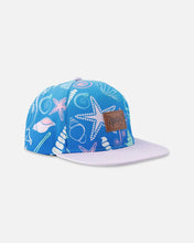 Load image into Gallery viewer, Deux Par Deux Baseball Cap “Gradient Seashells” Size 6/24M to 7/12 Years