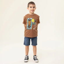 Load image into Gallery viewer, Näno “Skateboard” Graphic Tee in Terracotta: Size 2 to 10