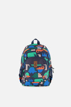 Load image into Gallery viewer, Deux Par Deux Baby Backpack Geometric Dino Print