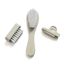 Load image into Gallery viewer, Nouka Baby Grooming Set (Brush/Nail Clippers/Nail Brush) in Color Sand