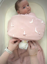 Load image into Gallery viewer, GunaMuna Sleep Sack Swaddle in “Tutu Geese” Print TOG 1.0 : Size NB to 18/24M