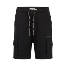 Load image into Gallery viewer, Black Cotton Jogging Cargo Shorts Sizes 2 to 14