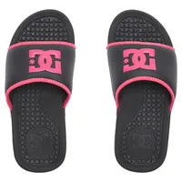 Load image into Gallery viewer, DC Girls Bolsa Slide in Black/Pink: Size 11 to 5