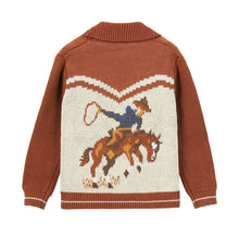 Load image into Gallery viewer, Me & Henry “Yeehaw! Cowboy” Cardigan: Size 0/3M to 9/10 Years