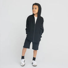 Load image into Gallery viewer, Mini Mioche Cozy Zip Hoodie in Black: Size 1/2 to 13/14