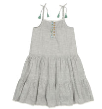 Load image into Gallery viewer, Poppet & Fox Boho Strappy Embroidered Summer Dress: Sizes 7 to 12