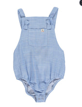 Load image into Gallery viewer, Me & Henry Ocean Blue 100% Cotton Reef Romper: Sizes 0/3M to 24M