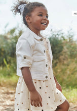 Load image into Gallery viewer, Mayoral Cropped Twill Jacket in Natural: Size 2 to 8