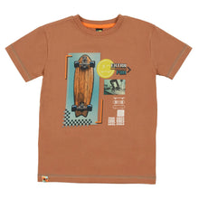 Load image into Gallery viewer, Näno “Skateboard” Graphic Tee in Terracotta: Size 2 to 10