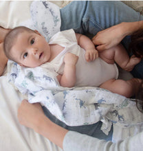 Load image into Gallery viewer, Aden + Anais Silky Soft Muslin Cotton Swaddle Blanket Animals Print (Owl/Tiger/Monkey/Elephant)