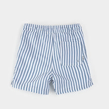 Load image into Gallery viewer, Petit Lem Blue Striped Swim Trunks: Size 2 to 7 Years