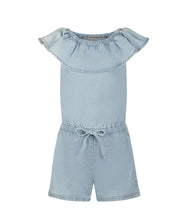 Load image into Gallery viewer, Girls jumpsuit short jeans blue: Size 3-12