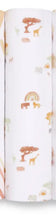 Load image into Gallery viewer, Aden + Anais Silky Soft Muslin Cotton Swaddle Blanket in Safari Print