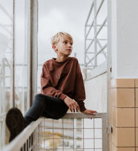 Load image into Gallery viewer, Youth Boys Oversized Brown Sweatshirt : Sizes 7-14