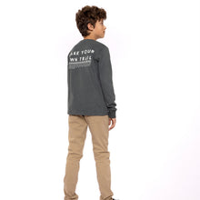 Load image into Gallery viewer, Youth Boys Longsleeved Cotton Shirt in Army Green: Sizes 7 to 14