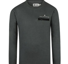 Load image into Gallery viewer, Youth Boys Longsleeved Cotton Shirt in Army Green: Sizes 7 to 14