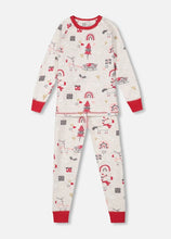 Load image into Gallery viewer, Deux Par Deux Christmas Unicorns Organic Cotton 2 Piece Pajama Set: Size 2 to 12 Years