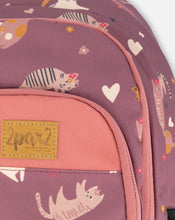 Load image into Gallery viewer, Deux Par Deux Cute Cats Toddler Backpack
