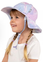 Load image into Gallery viewer, Jan & Jul Gro-with-me Cotton Floppy Hat in Cotton Candy Tie-Dye: Sizes S to XL
