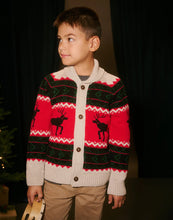 Load image into Gallery viewer, Hatley Elk Shawl Collar Sweater Cardigan: Size 2 to 8