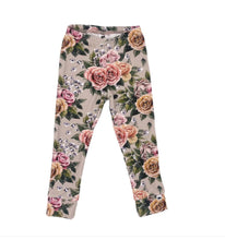 Load image into Gallery viewer, Little And Lively Girls Leggings in Antique Floral: Size 0/3M to 6 Years