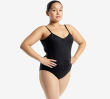 Load image into Gallery viewer, Capezio Vneck Camisole Leotard in Black: Womens XS to XL