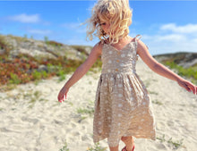 Load image into Gallery viewer, Vignette “Penny” Dress in Tan Dandelion : Size 2 to 10