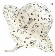 Load image into Gallery viewer, Jan & Jul Gro-with-me Cotton Grow with Me Bucket Floppy Hat in Dino Print: Sizes S to XL