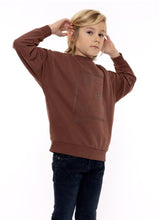 Load image into Gallery viewer, Youth Boys Oversized Brown Sweatshirt : Sizes 7-14