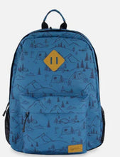 Load image into Gallery viewer, Deux Par Deux Backpack Blue Camping Print