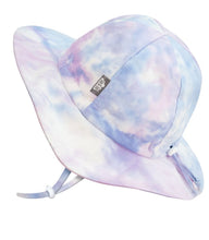 Load image into Gallery viewer, Jan & Jul Gro-with-me Cotton Floppy Hat in Cotton Candy Tie-Dye: Sizes S to XL