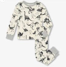 Load image into Gallery viewer, Hatley “Dino Extinction” Organic Cotton Long Pants Pj Set: Sizes 2 to 12