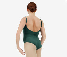 Load image into Gallery viewer, Capezio Vneck Camisole Leotard in Hunter Green: Women’s XS to L