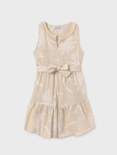 Load image into Gallery viewer, Mayoral “Palm Tree” Print Linen Blend Dress: Size 8 to 16 Years