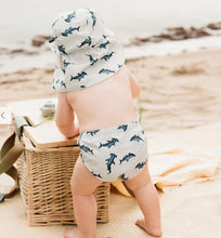 Load image into Gallery viewer, Petit Lem Baby Boys Hammer Head Shark Print Swim Diaper: Size 6/12M to 12/24M